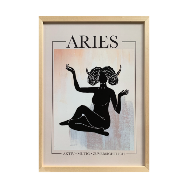 Widder Sternzeichen Poster Aries
