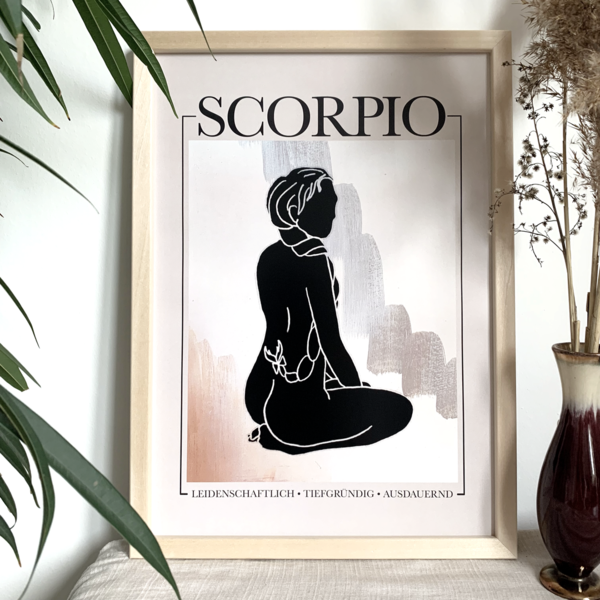 Skorpion Sternzeichen Poster Scorpio