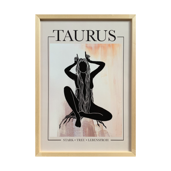 Stier Sternzeichen Poster Taurus