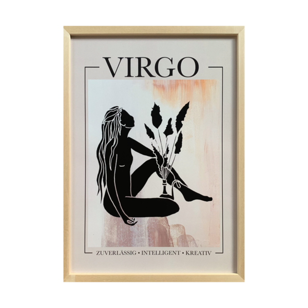 Jungfrau Sternzeichen Poster Virgo